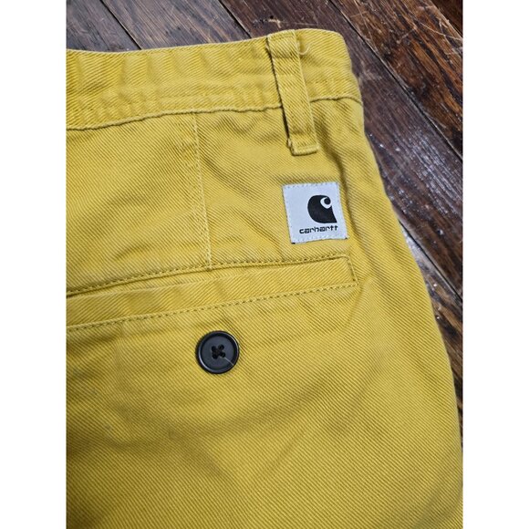 Carhartt Work in Progress Yellow Cut Off Shorts - Picture 14 of 15